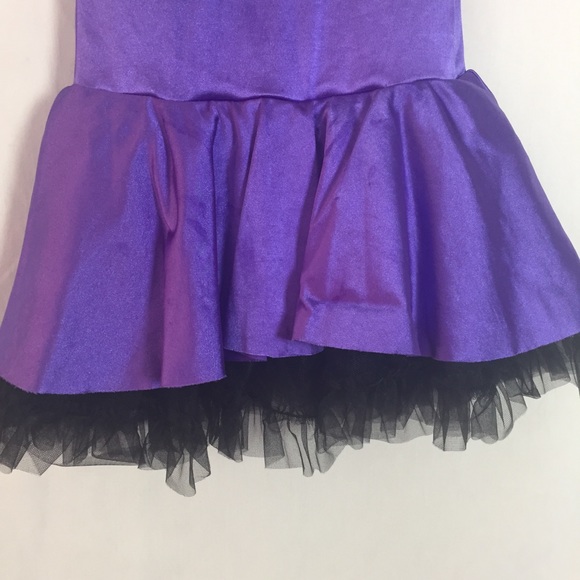 Curtain Call Purple Black Dance Costume Size CSM - Picture 3 of 8